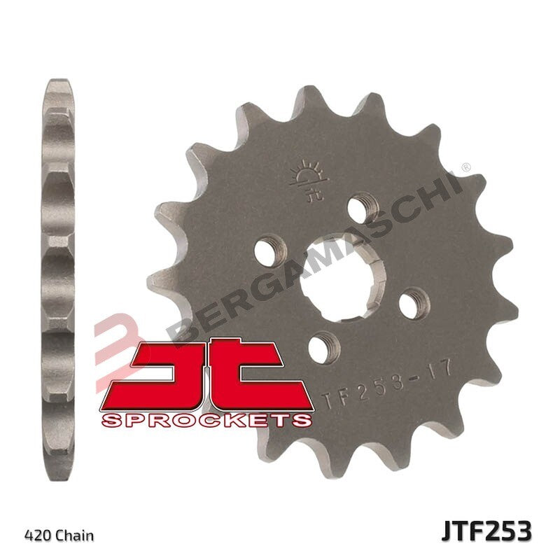 PIGNONE TRASMISSIONE PER MOTO JT 253 Z14 JTF253.14 14 DENTI ACCIAIO