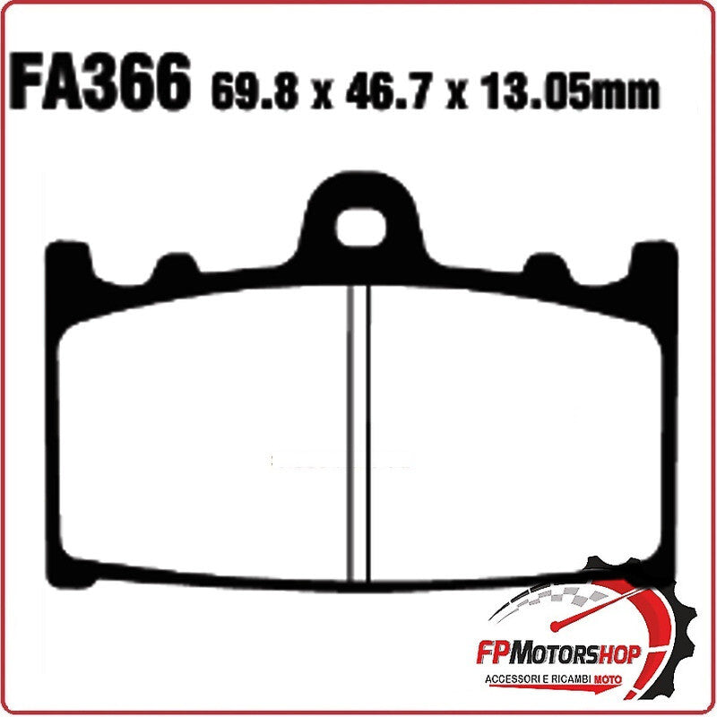 PASTIGLIE PASTICCHE FRENO PER MOTO SUZUKI VL 1500 INTRUDER 02>03 EBC FA366HH