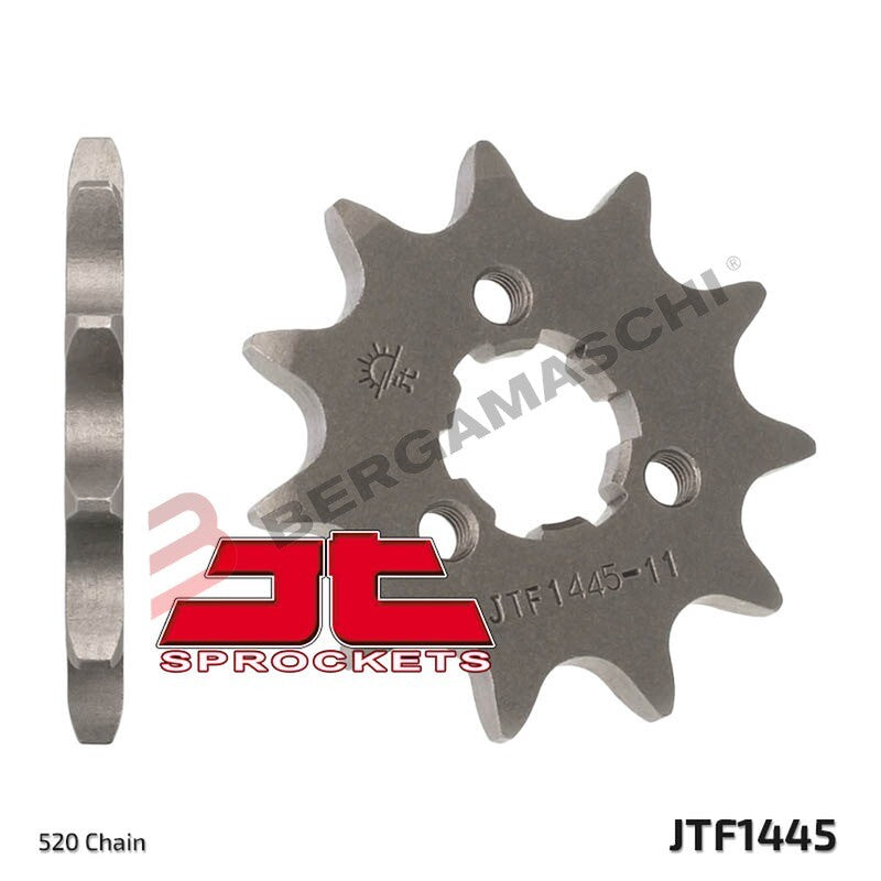 PIGNONE TRASMISSIONE PER MOTO JT 1445 Z11 JTF1445.11 11 DENTI ACCIAIO PASSO 520