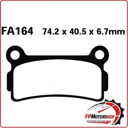 PASTIGLIE PASTICCHE FRENO PER MOTO BETA TR34 260 89> 91 POST. EBC FA164R 89>91