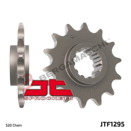 PIGNONE TRASMISSIONE PER MOTO JT 1295 Z15 JTF1295.15 15 DENTI ACCIAIO PASSO 520