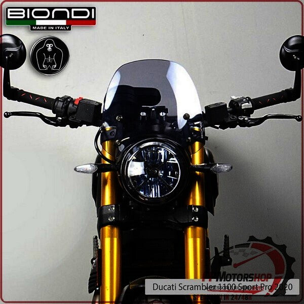 CUPOLINO PARABREZZA MOTO PER DUCATI SCRAMBLER 800 2014>2020 1100 2020> BIONDI