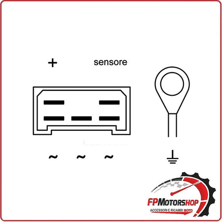 REGOLATORE DI TENSIONE PER APRILIA SCARABEO 125 99-02 WAI 12V CONNETTORE