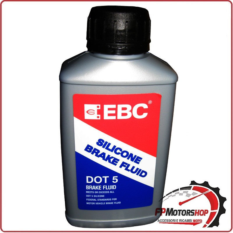 OLIO LIQUIDO FRENI AL SILICONE 250CC EBC BF005 DOT 5 250 ML PER MOTO