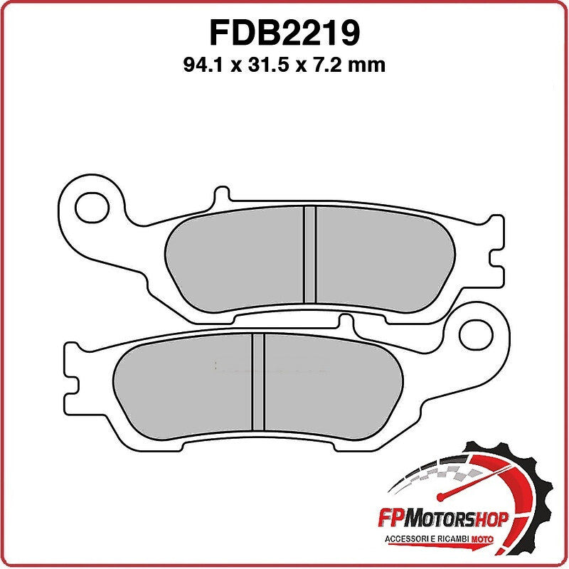 PASTIGLIE PASTICCHE FRENO PER MOTO FDB2219SG YAMAHA YZ F 450 16>16 08>08