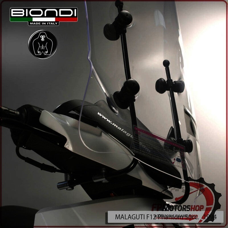 KIT ATTACCHI PARABREZZA SCOOTER PER MALAGUTI F12 BIONDI 8500911 PHANTOM 50 94>
