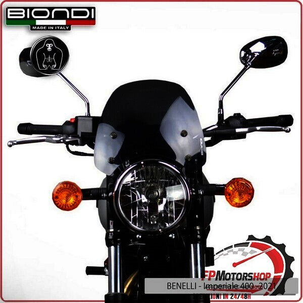 CUPOLINO PARABREZZA PER MOTO GUZZI V7 2008>2020 SMOKE GRIGIO BIONDI