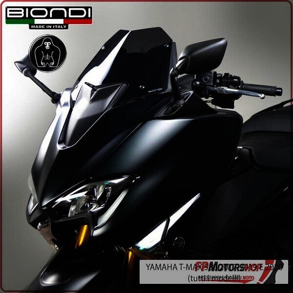 CUPOLINO PARABREZZA SCOOTER PER YAMAHA T-MAX 530 2017>2019 560 19>22 BIONDI NERO