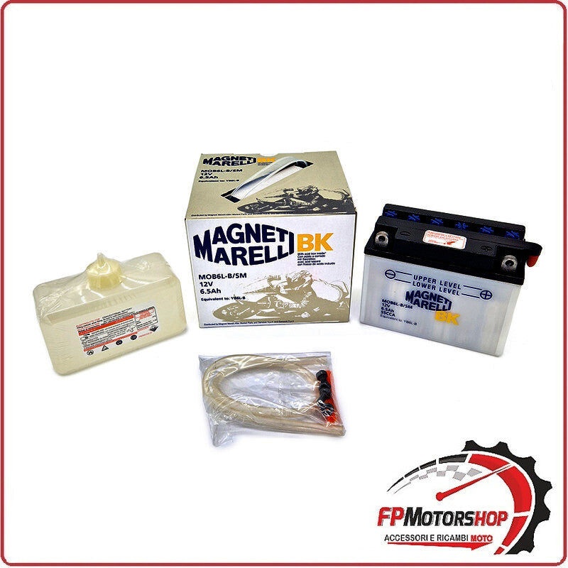 BATTERIA PER MOTO MARELLI MOB6LB-SM YB6,5L-B 12V 6,5Ah 138x73x107mm