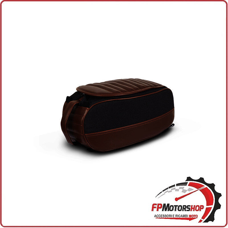 BORSA PORTAPACCHI SERBATOIO 8L PER MOTO CAFE' RACER MARRONE SHAD X0SR18 36x18x15