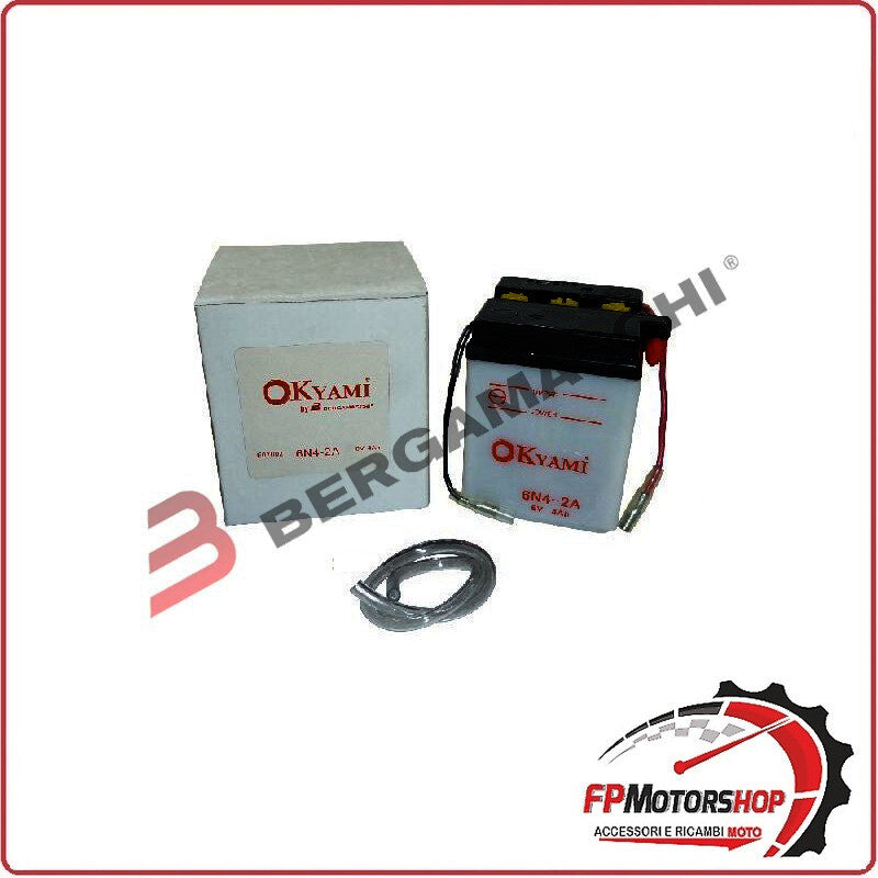 BATTERIA PER MOTO OKYAMI 6N4-2A 6V 4AH 71X71X97MM SUZUKI RV
