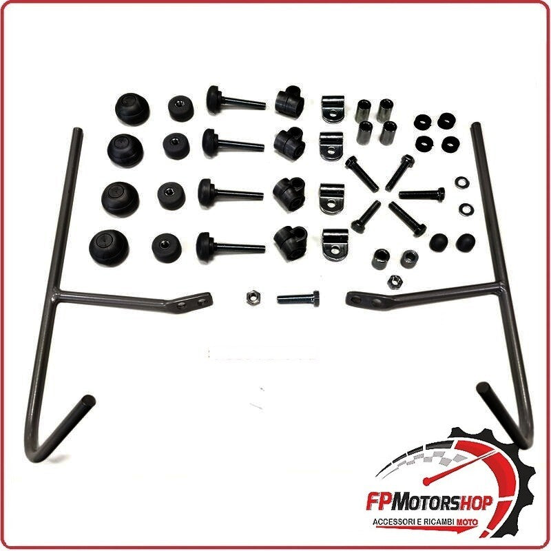 KIT ATTACCHI PARABREZZA SCOOTER PER MBK FLIPPER BIONDI 8500840 50 98> YAMAHA WHY