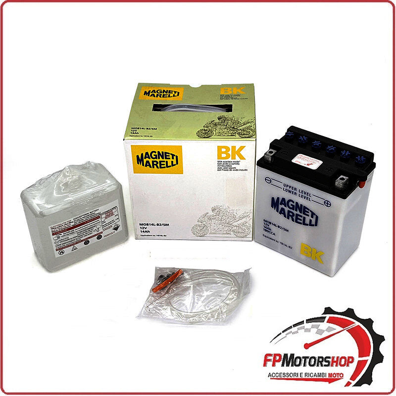 BATTERIA PER MOTO MARELLI MOB14L-B2 SM YB14L-B2 12V 14Ah HONDA CBR SUZUKI GSX