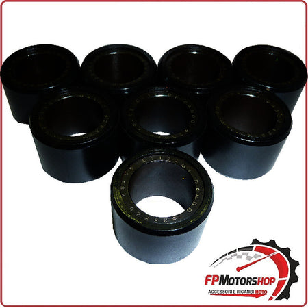 KIT 8 RULLI MASSETTE VARIATORE PER SCOOTER 20x12 12,3 PEUGEOT CITYSTAR SATELIS