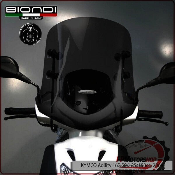 CUPOLINO PARABREZZA SCOOTER PER KYMCO AGILITY R16 125/150 2008>2014 BIONDI