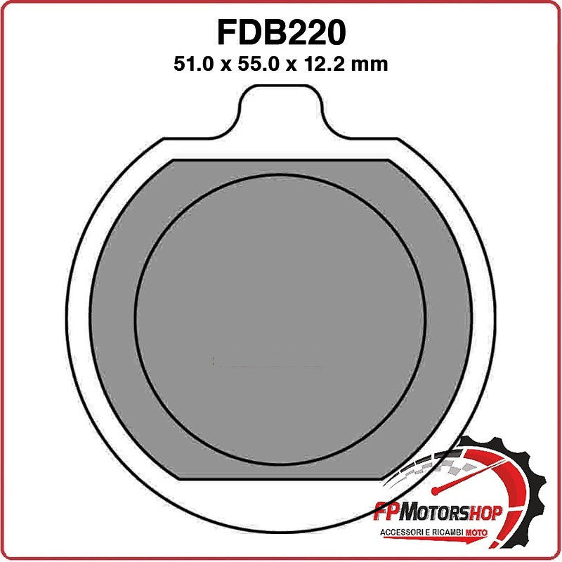 PASTIGLIE PASTICCHE FRENI PER MOTO FDB220P KAWASAKI ZG 1300 84>86 Z 79>83 1000