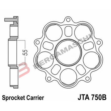 PARASTRAPPI PORTA CORONA X JTA751/752 JTA750B DUCATI 748 MONSTER 795/796 12>15
