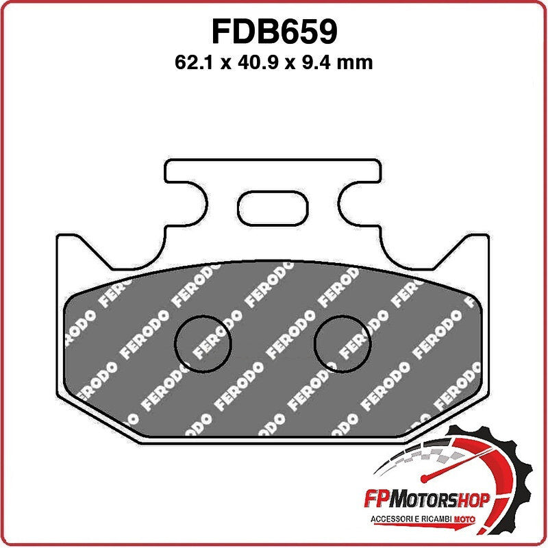 PASTIGLIE FRENI PER MOTO FDB659P KAWASAKI KX 250/500 94>95 SUZUKI RMX 250 89>02