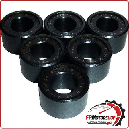 KIT 6 RULLI MASSETTE VARIATORE PER SCOOTER 20x12 13G YAMAHA XENTER 12> 125/150