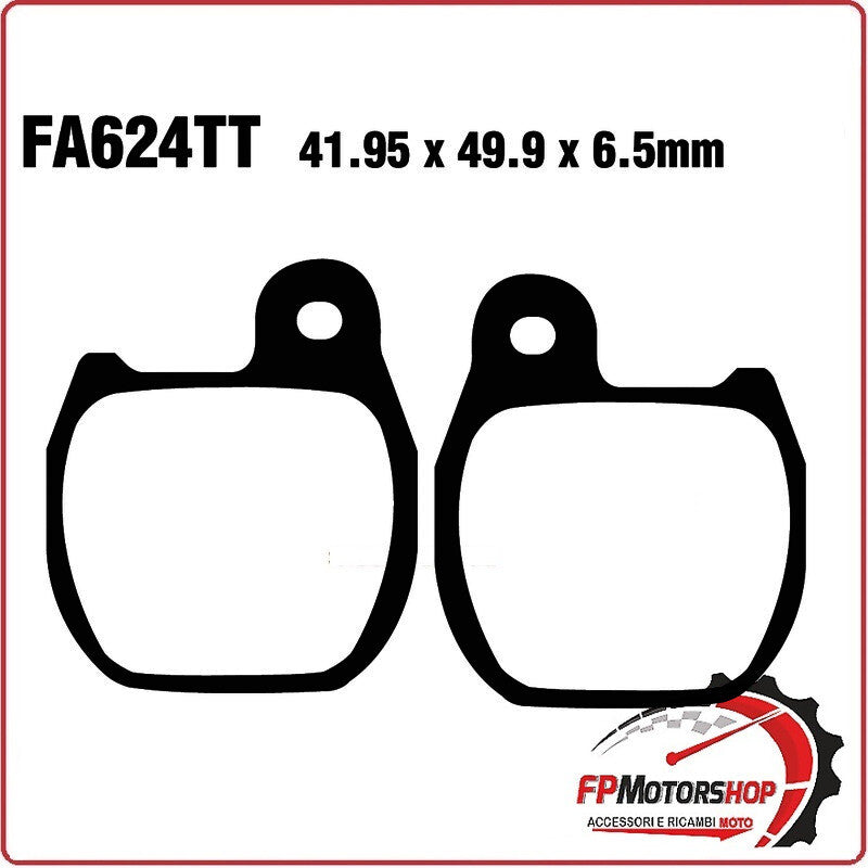 PASTIGLIE PASTICCHE FRENI TT PER HONDA TLM 250 88> 92 EBC FA624TT 250/260 88>93