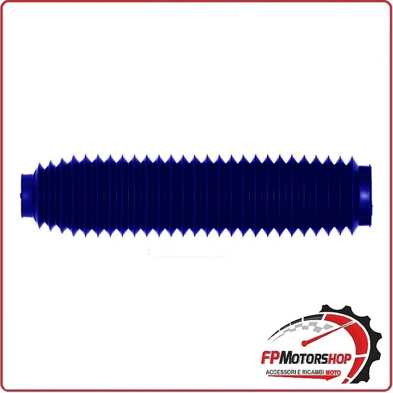 COPPIA SOFFIETTI FORCELLA PER MOTO 38/58 MM LUNGHEZZA 350 BLU ARIETE 07995-A