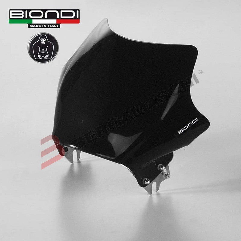 CUPOLINO PARABREZZA PER MOTO DUCATI MONSTER HONDA HORNET NERO BIONDI 8010036