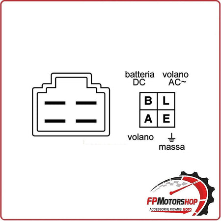 REGOLATORE DI TENSIONE SUN PER HONDA CRF230 03-07 12V CONNETTORE