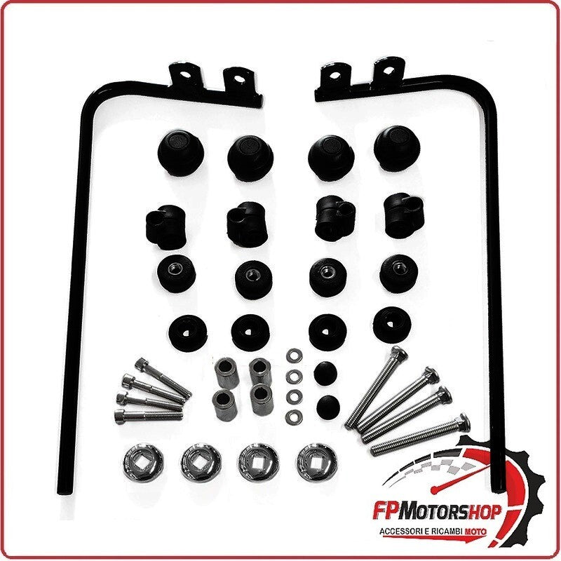 KIT ATTACCHI PARABREZZA SCOOTER PER APRILIA HABANA BIONDI 8500816 50/125 99>01