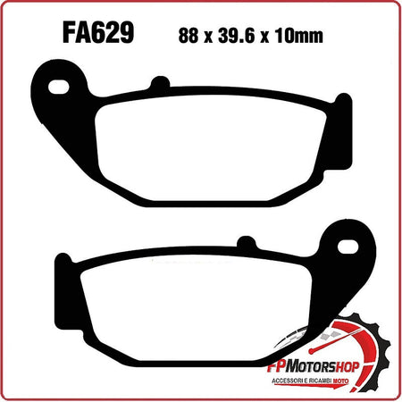 PASTIGLIE PASTICCHE FRENO PER MOTO HONDA CRF 250 13> EBC FA629R