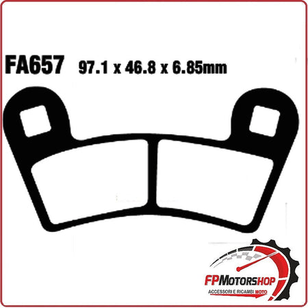 PASTIGLIE PASTICCHE FRENO PER MOTO QUAD POLARIS 900 RZR EBC FA657R RZR/RZR S 15>