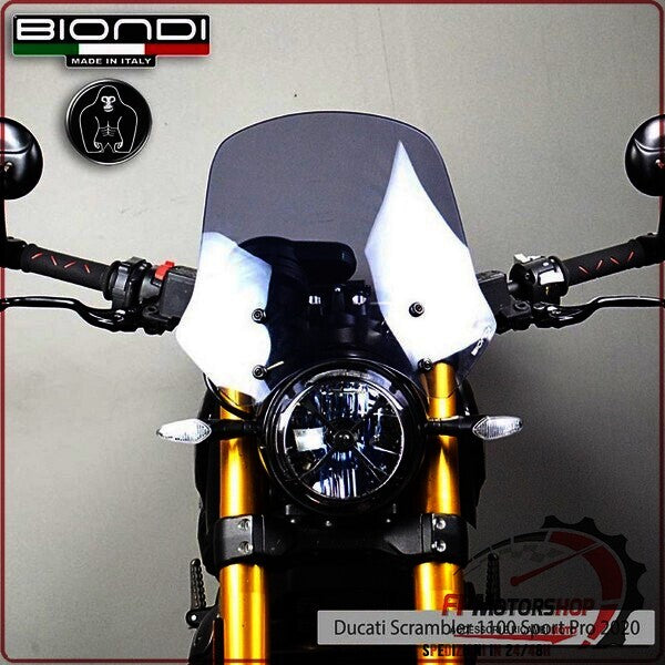CUPOLINO PARABREZZA MOTO PER DUCATI SCRAMBLER 800 2014>2020 1100 2020> BIONDI