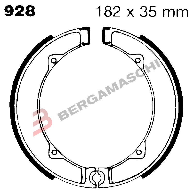 GANASCE FRENO PER MOTO DUCATI 250 350 450 DESMO EBC 928 >76