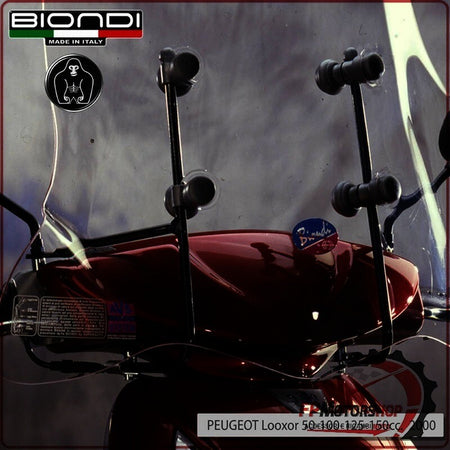 KIT ATTACCHI PARABREZZA SCOOTER PER PEUGEOT LOOXOR 50 125 BIONDI 8500764