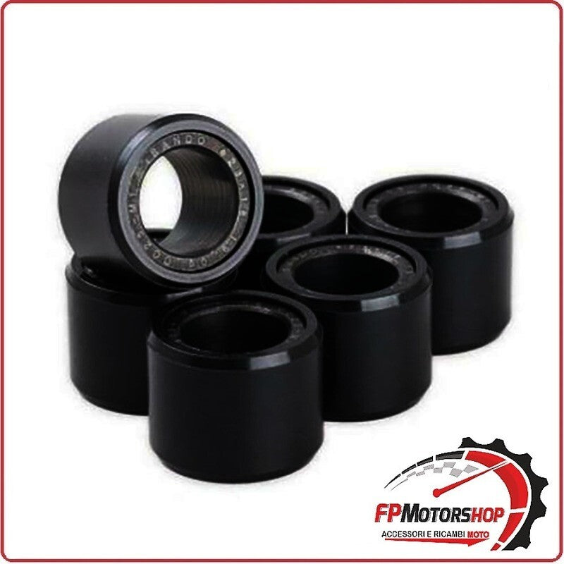 KIT 6 RULLI MASSETTE SCOOTER PER 20X15 18G HONDA PCX 150 12>16 BANDO VARIATORE