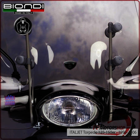 KIT ATTACCHI PARABREZZA SCOOTER PER ITALJET TORPEDO 125/150 BIONDI 8500828