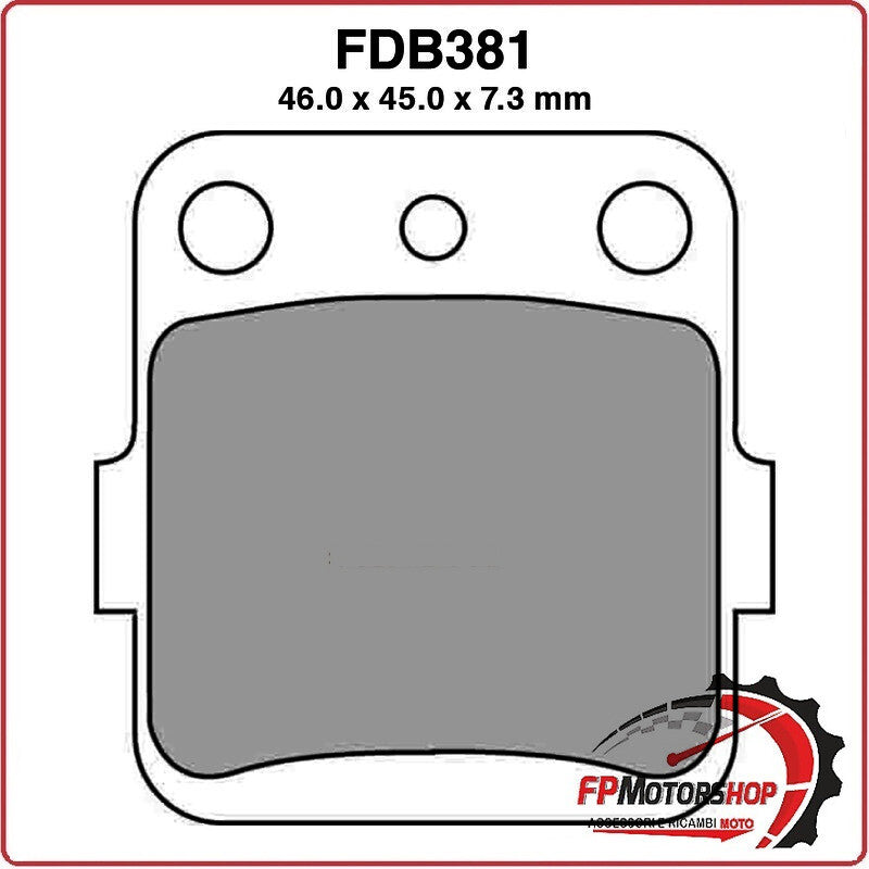 PASTIGLIE FRENO PER MOTO FDB381SG HONDA CR 85 R 03>07 CRF 150 07>15 HUSQVARNA