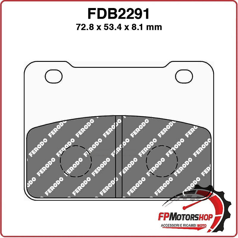PASTIGLIE FRENI PER MOTO FDB2291EF AEON ELITE I 400 14>14 SYM WOLF CAFE' RACER