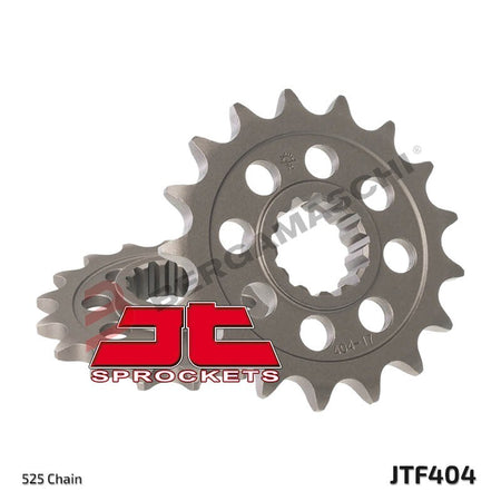 PIGNONE TRASMISSIONE PER MOTO JT 404 Z15 JTF404.15 15 DENTI ACCIAIO PASSO 525
