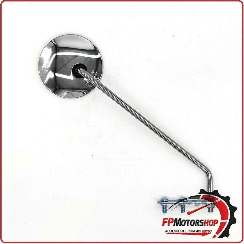 SPECCHIO SPECCHIETTO RETROVISORE DX PER PIAGGIO VESPA PX 125 150 200 CROMATO