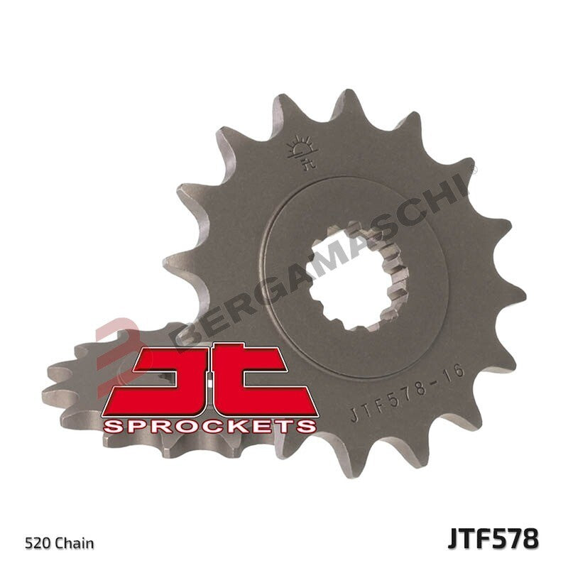 PIGNONE TRASMISSIONE PER MOTO JT 578 Z15 JTF578.15 15 DENTI ACCIAIO PASSO 520