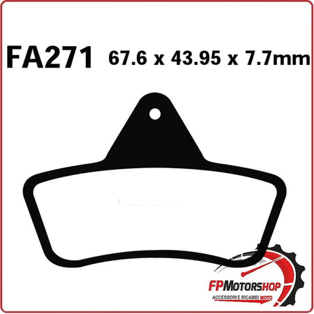 PASTIGLIE PASTICCHE FRENI TT PER QUAD ARCTIC CAT 96>04 EBC FA271TT
