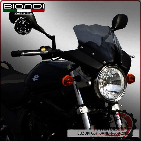 CUPOLINO PARABREZZA MOTO FIANCHI ALLUMINIO NERO BIONDI PER DUCATI MONSTER HORNET