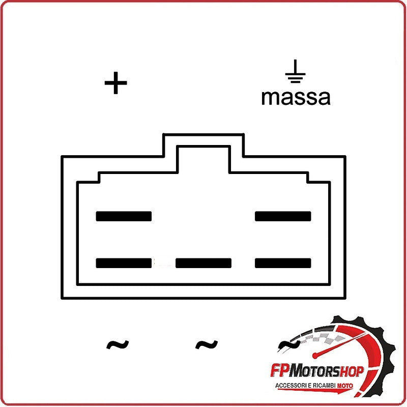 REGOLATORE DI TENSIONE PER YAMAHA YZF R6 03-05 WAI 12V CONNETTORE