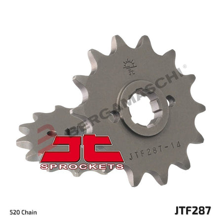 PIGNONE TRASMISSIONE PER MOTO JT 287 Z13 JTF287.13 13 DENTI ACCIAIO PASSO 520