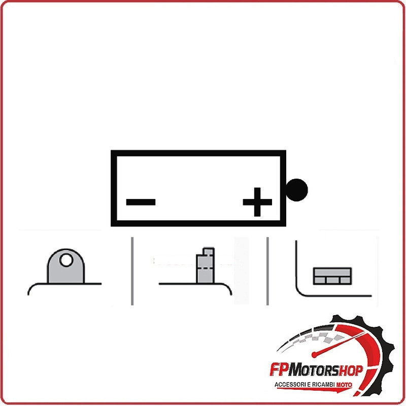 BATTERIA PER MOTO OKYAMI 12N10-3B 12V 10AH 135X90X145MM CCA103