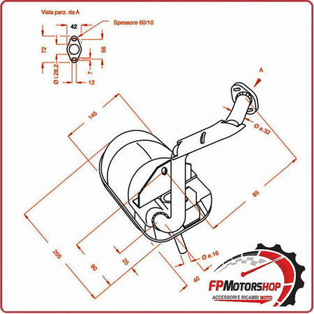MARMITTA SILENZIATORE TERMINALE DI SCARICO SITO PER PIAGGIO VESPA PK 125 0234