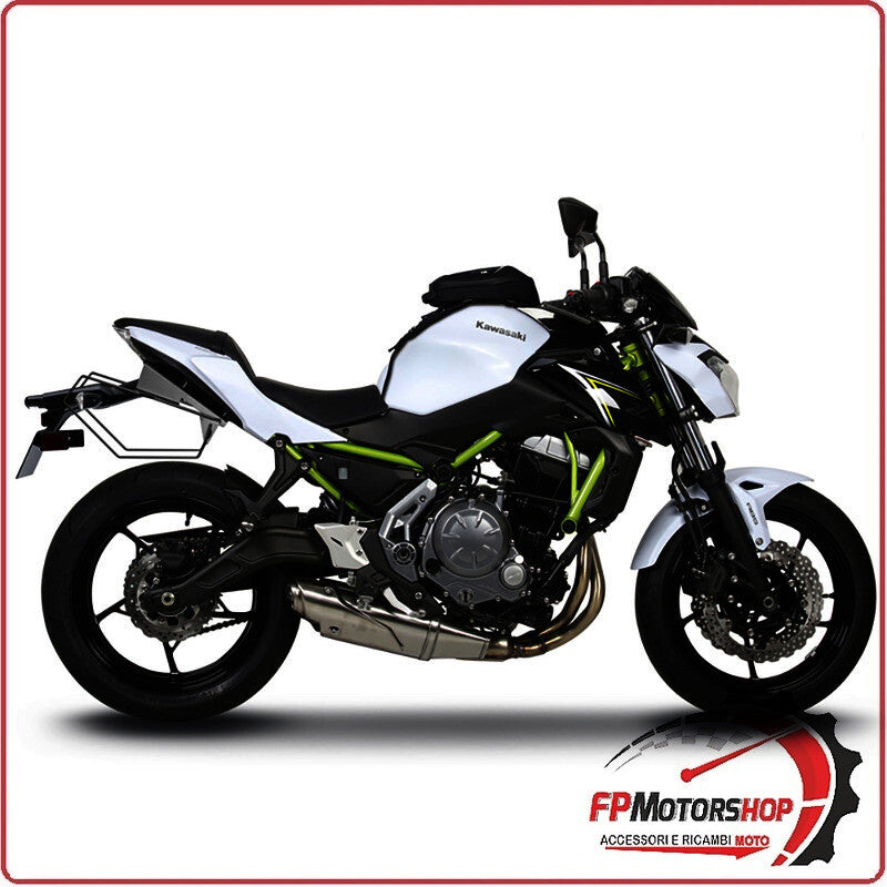 ATTACCO BORSE LATERALI BAGAGLIO MOTO MORBIDE PER KAWASAKI Z650 16>22 SHAD