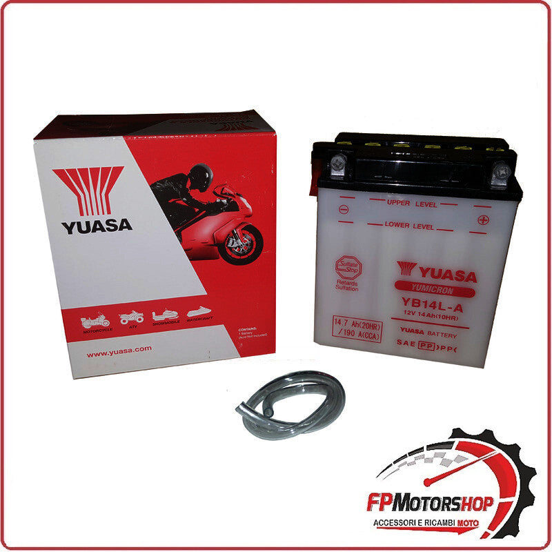 BATTERIA PER MOTO YUASA YB14L-A 12V 14AH 136X91X168MM CCA190 YAMAHA