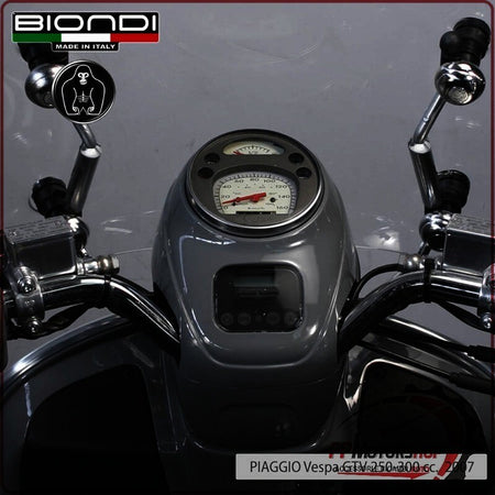 KIT ATTACCHI PARABREZZA SCOOTER PER VESPA GTV 250/300 BIONDI 8500559 PIAGGIO GTS