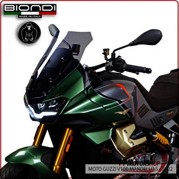 CUPOLINO PARABREZZA PER MOTO GUZZI V100 2022> FUME CHIARO TOURING BIONDI 8010424